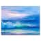 Designart - Blue Waves Breaking At The Beach II - Nautical & Coastal Canvas Wall Art Print